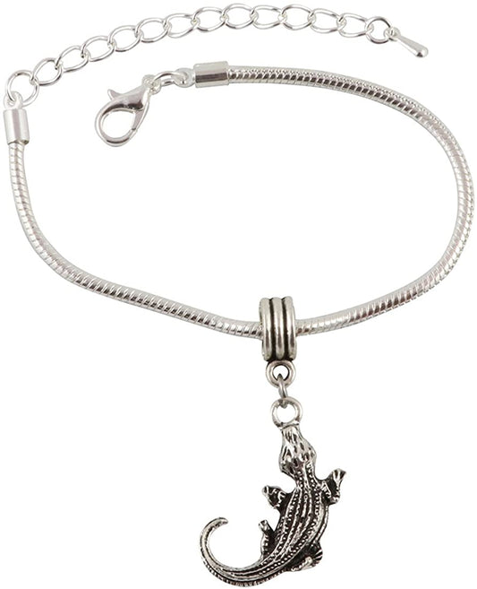 Aligator Crocodile Snake Chain Charm Bracelet