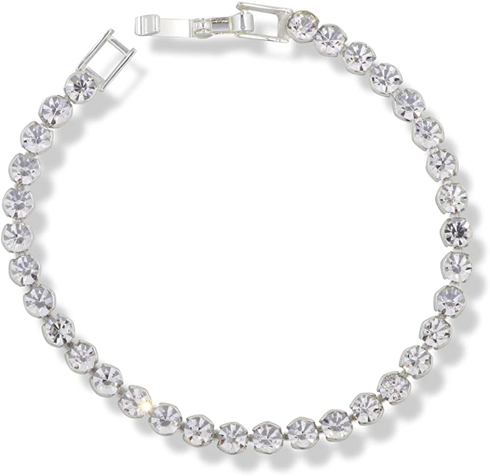 Emerald Park Jewelry Tennis Bracelet White