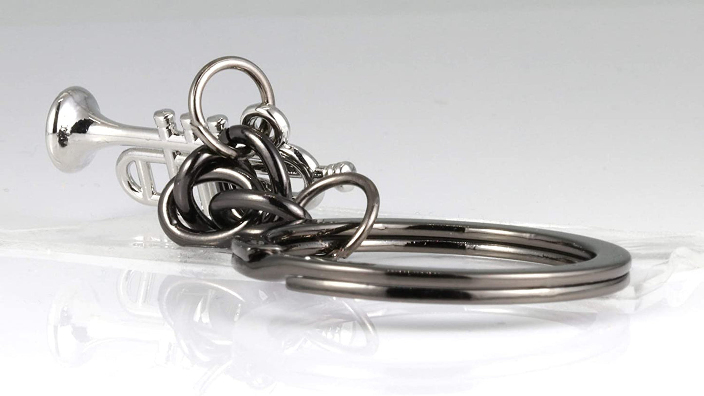 Music Keychain | This Trumpet Accessories or Trumpet Keychain makes Great a Great Trumpet Awards for a Music Student or Music Teacher as a Music Instrument Keychain or Musical Instrument Keychains