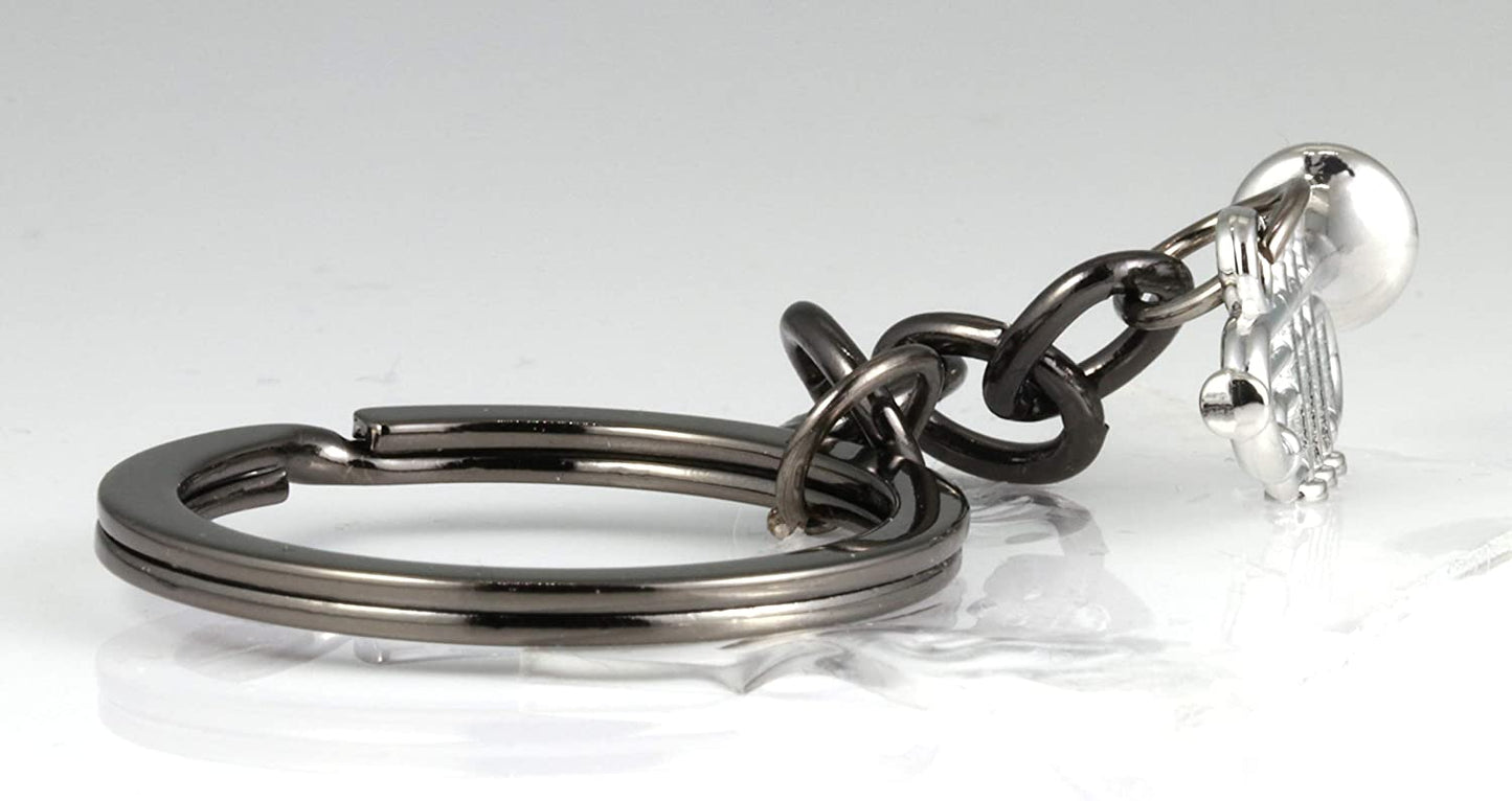 Music Keychain | This Trumpet Accessories or Trumpet Keychain makes Great a Great Trumpet Awards for a Music Student or Music Teacher as a Music Instrument Keychain or Musical Instrument Keychains