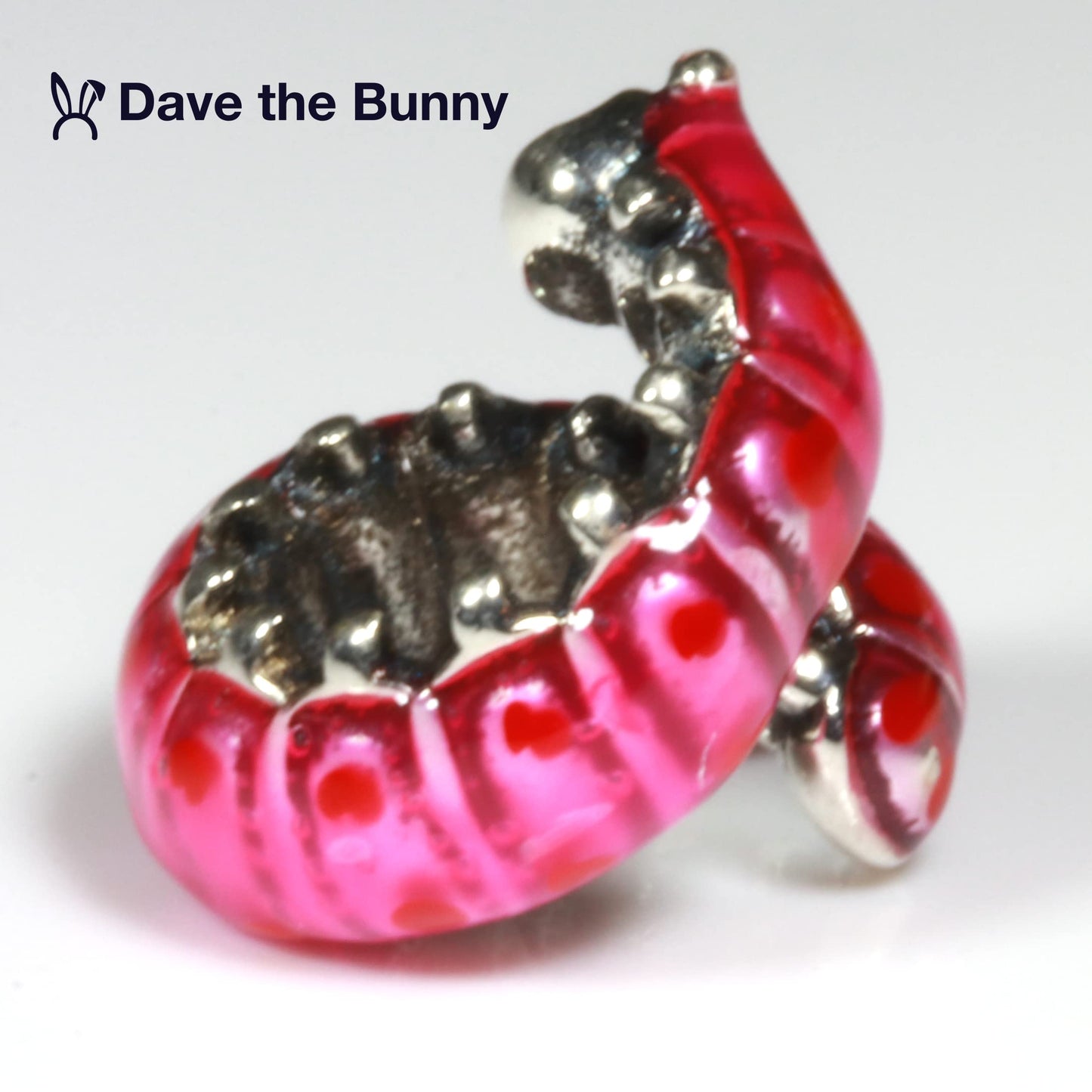 Caterpillar Charm - Compatible with Pandora Charm Clearance or Compatible with Cute Pandora Charms a Nice Insect Charm Goes with Butterfly Charms for Bracelets or Butterfly Necklaces and Pendants