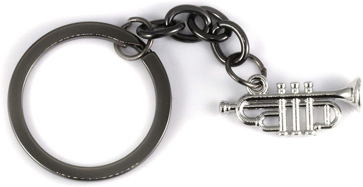 Music Keychain | This Trumpet Accessories or Trumpet Keychain makes Great a Great Trumpet Awards for a Music Student or Music Teacher as a Music Instrument Keychain or Musical Instrument Keychains
