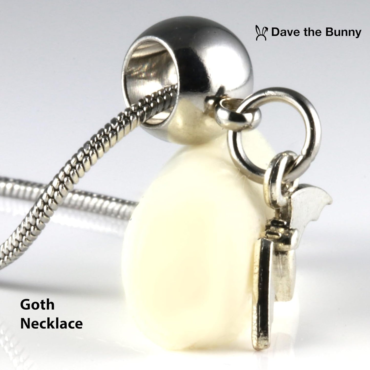 Dave The Bunny Goth Accessories for Women and Men - Bat Necklace - Ideal for Gothic Decor & Gothic Jewelry Collection Bat Jewelry for Women and Men that makes Great Goth Necklaces