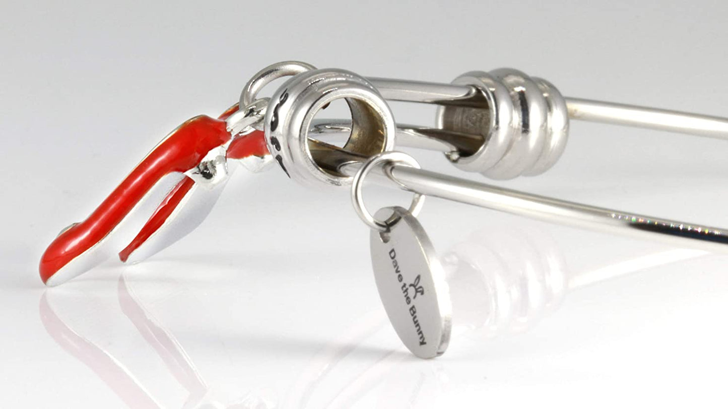 Wizard of Oz | Ruby Slippers Jewelry or Ruby Red Slippers Bracelet Bangle for Fans of The Wizard of Oz Gifts or Wizard of Oz Collectibles of Ruby Red Slippers for Dorothy from Wizard of Oz Party Favor