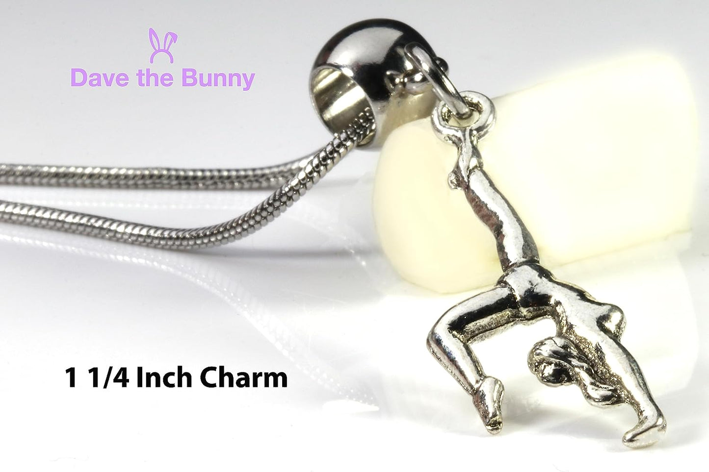 Gymnastics Necklace - Gymnastics Gifts Bulk and Dancer Gifts for Dance Recital and Gymnastics Stuff or Ballet Gifts for Teens Makes great Gymnastic Accessories and Gymnastic Party Supplies