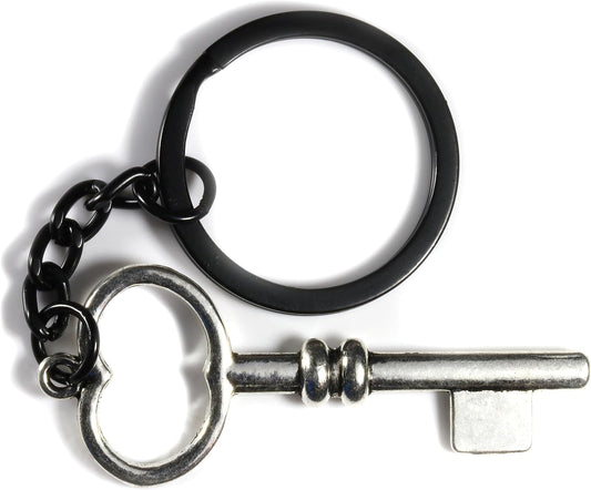 Dave The Bunny Skeleton Key Keychain - Skeleton Key Decor with a Vintage Key Keyring