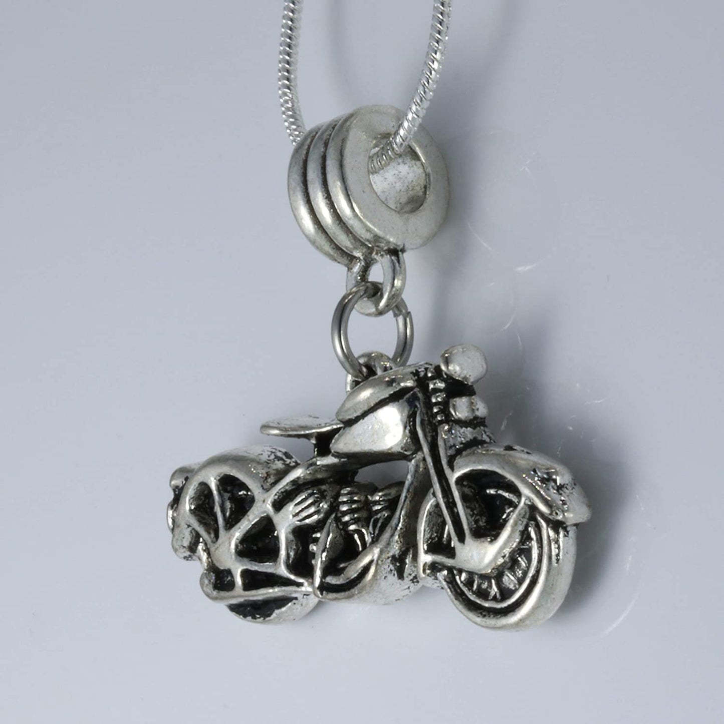 Biker Jewelry for Men | Biker Pendant for Women as a Great Anarchy Necklace with your Favorite Motorcycle Charm and Freedom Jewelry Biker Jewelry for Women or a Commemorative Necklace for Retirement