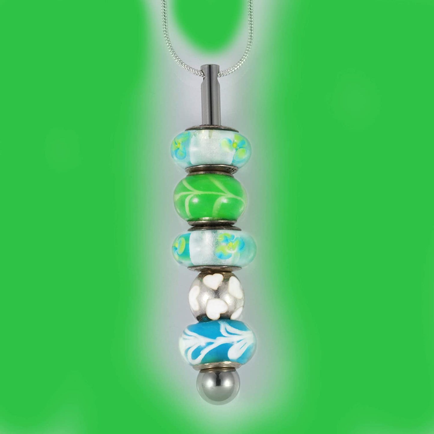 Charm Holder | The Varenna Charm Necklace Creates Charm Necklaces that You Want using Your Own Charms Compatible with Pandora This is a Great Gift for Someone with Charms they are proud of