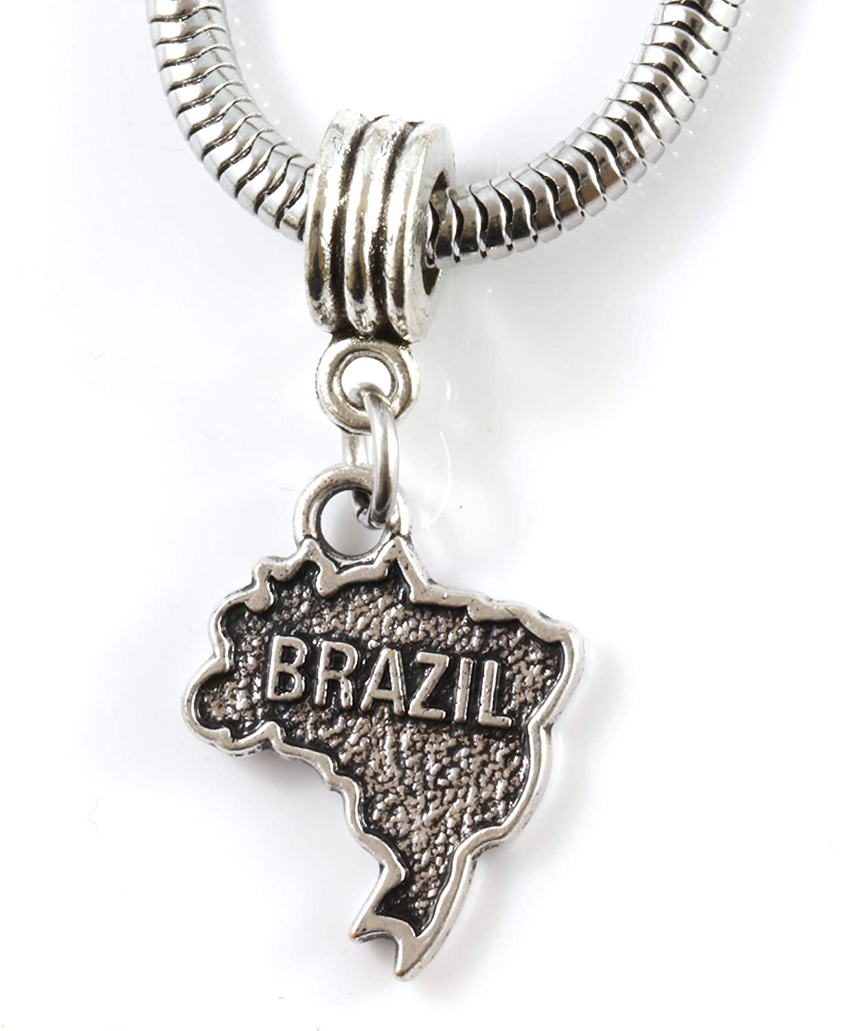 Dave The Bunny Brazil Bracelet | Stainless Steel Snake Chain Bracelet