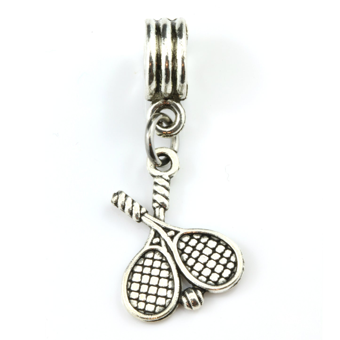 Tennis Racquet with Ball Charm
