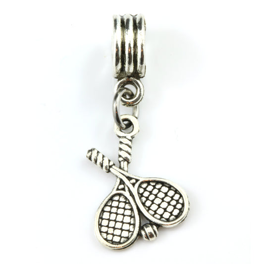Tennis Racquet with Ball Charm