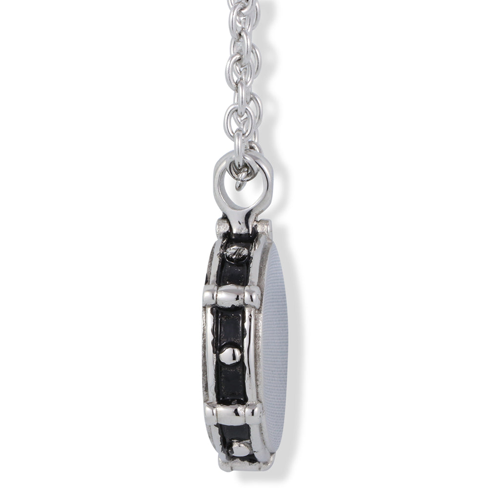 Snare Drum Necklace | Drumming Charm Stainless Steel Chain Necklace