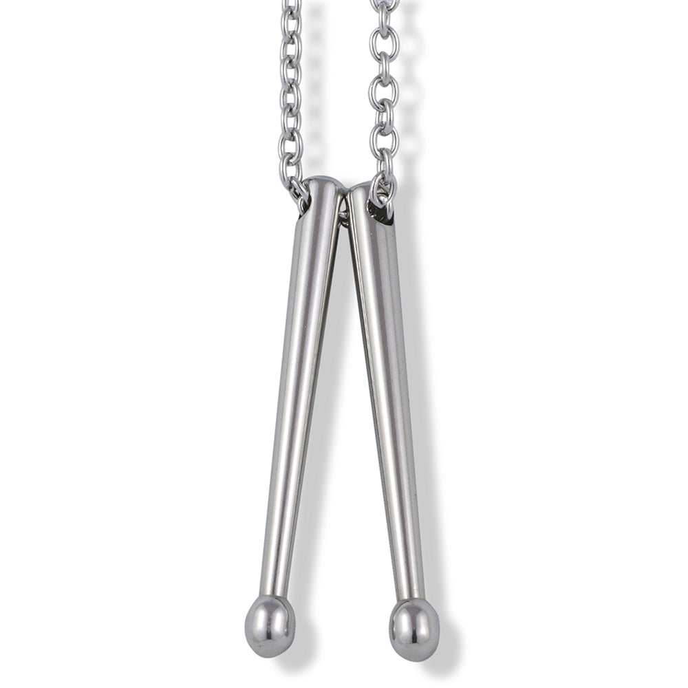 Drumstick Necklace for Men | Drummer Gifts Women Stainless Steel Pendant Necklace Charm Jewelry