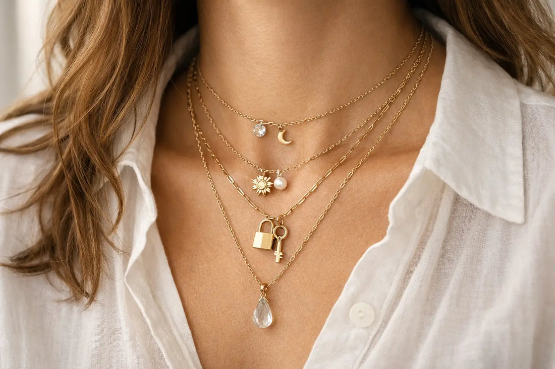How to Layer Charm Necklaces That Work