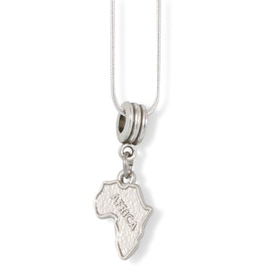Africa Map Necklace