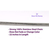 I Will Inspirational Inspire Charm Snake Chain Necklace