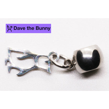 Penguin Charm Necklace with Stainless Steel Snake Chain