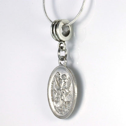 St Michael Necklace - A Saint Michael Pendant Protection