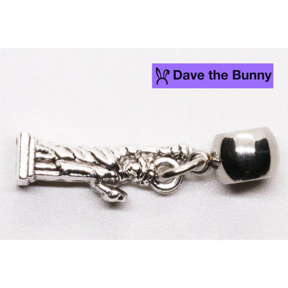 Statue Charm with Stainless Steel Connector