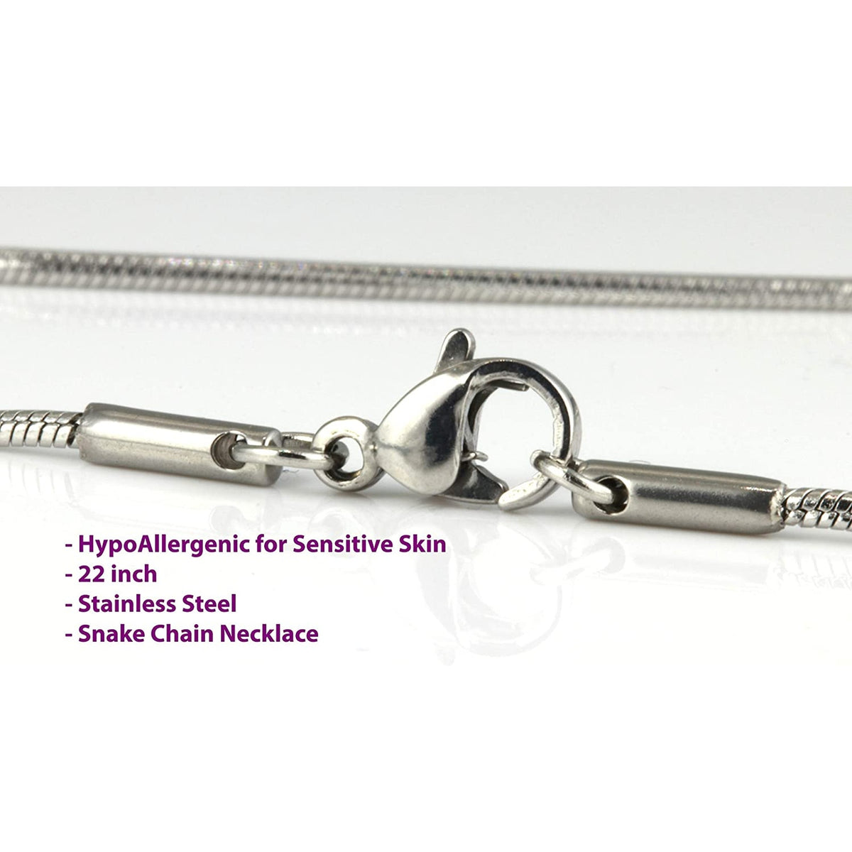 Gardening Charm Necklace with Stainless Steel Snake Chain