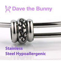 Saint Michael Pray for Us Round Charm Fancy Charm Bangle