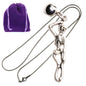 Skeleton Skull Charm Necklace with Stainless Steel Snake Chain