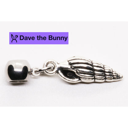 Shell Conch Charm Necklace with Stainless Steel Snake Chain