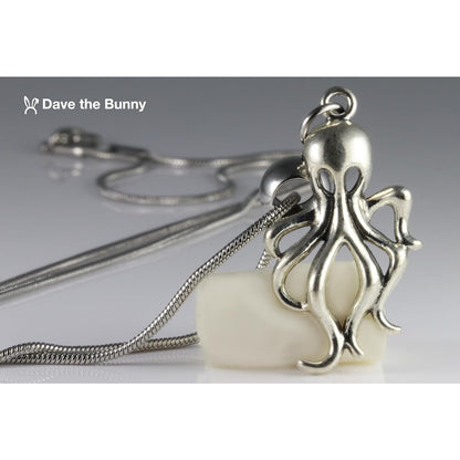 Octopus Charm Necklace with Stainless Steel Snake Chain