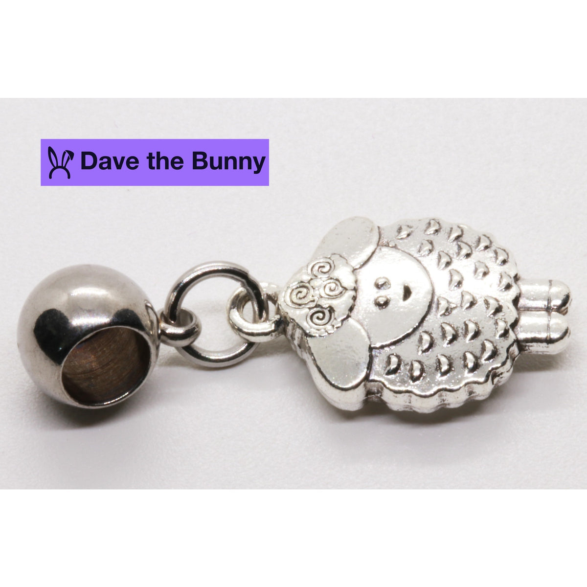 Sheep Charm Necklace with Stainless Steel Snake Chain