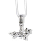 Fox 3D Charm Necklace with Stainless Steel Snake Chain