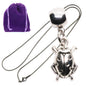 Ladybug Charm Necklace with Stainless Steel Snake Chain