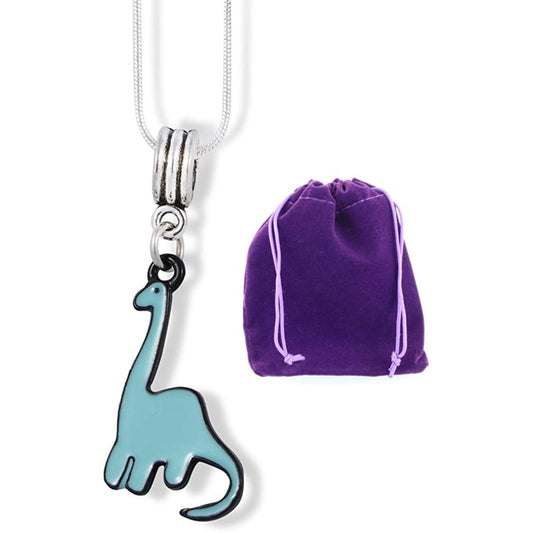 Bronto Brontosaurus Dinosaur Charm Necklace