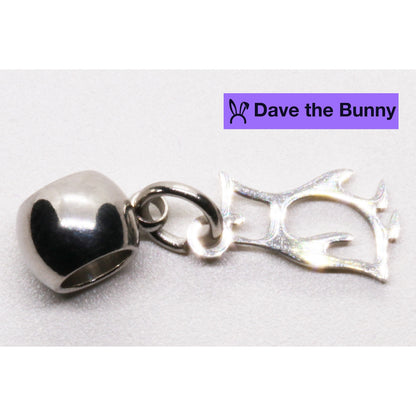 Penguin Charm Necklace with Stainless Steel Snake Chain