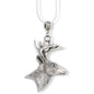 Deer Charm Necklace with Stainless Steel Snake Chain