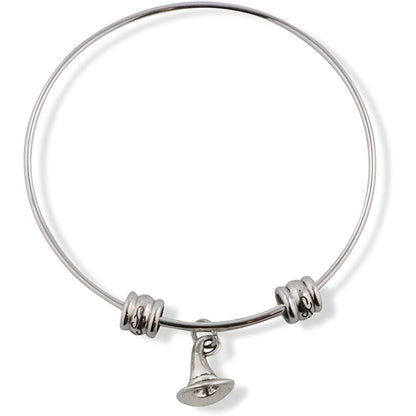 Witch Hat Charm Bangle Bracelet