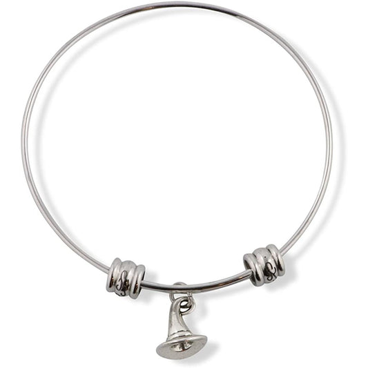 Witch Hat Charm Bangle Bracelet