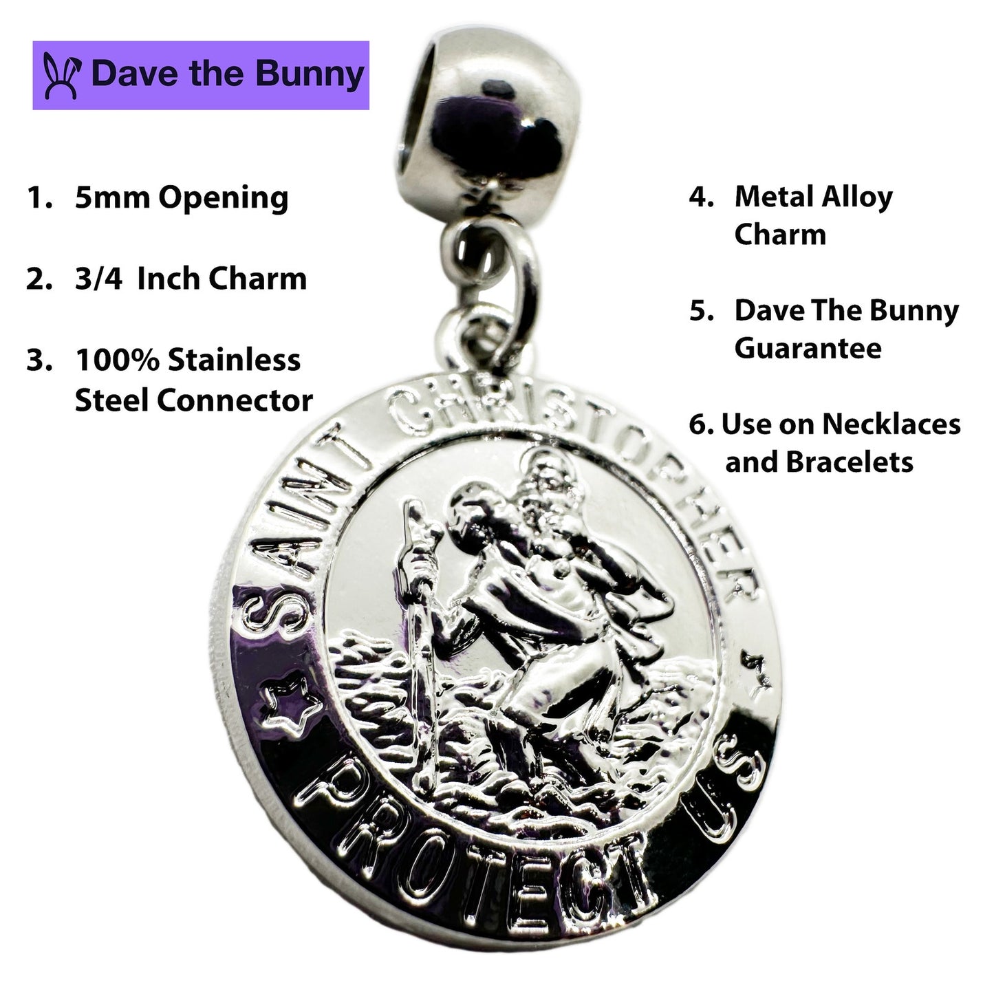 St Christopher Necklace Pendant Jewelry