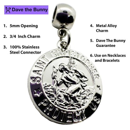 St Christopher Necklace Pendant Jewelry
