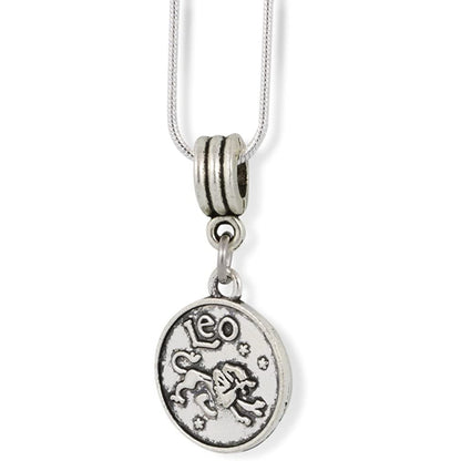 Leo Zodiac Astrology Horoscope Charm Necklace