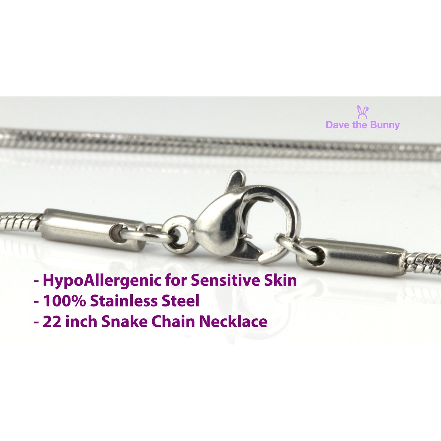 Saint Michael Charm Snake Chain Necklace