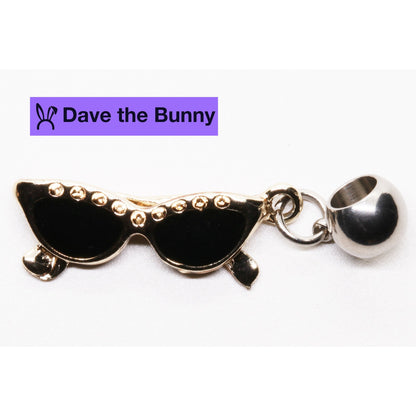 Glasses Charm with Stainless Steel Connector