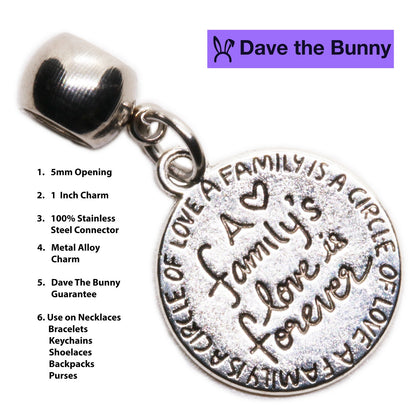 A Family's Love Is Forever Charm Bracelet
