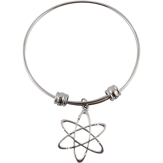 Atomic Science Symbol Nuclear Charm Bangle Bracelet