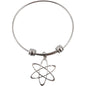 Atomic Science Symbol Nuclear Charm Bangle Bracelet