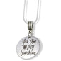 You Are My Sunshine Charm Necklace with Stainless Steel Snake Chain