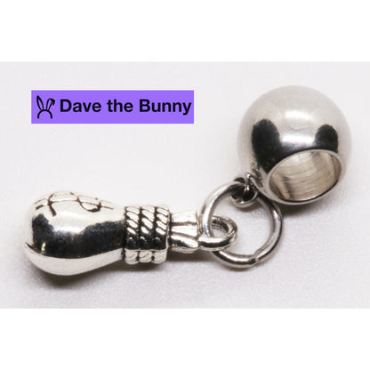Money Charm with Stainless Steel Connector