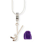 Field Hockey Sports Charm Necklace with Stainless Steel Snake Chain