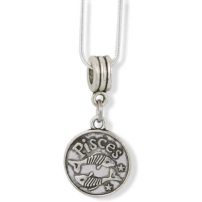 Pisces Zodiac Astrology Horoscope Charm Necklace