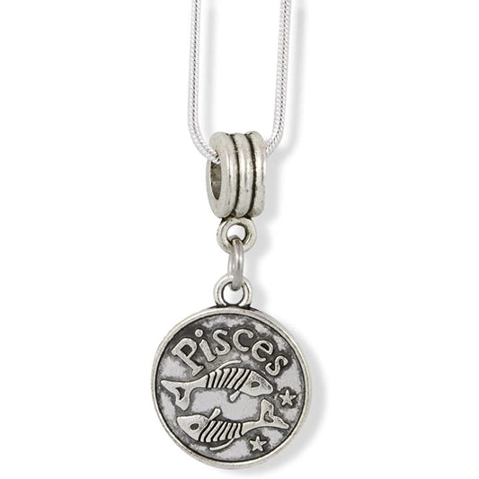 Pisces Zodiac Astrology Horoscope Charm Necklace