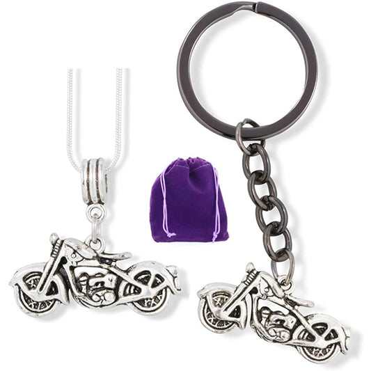 Motorcycle Bundled Charm Keychain